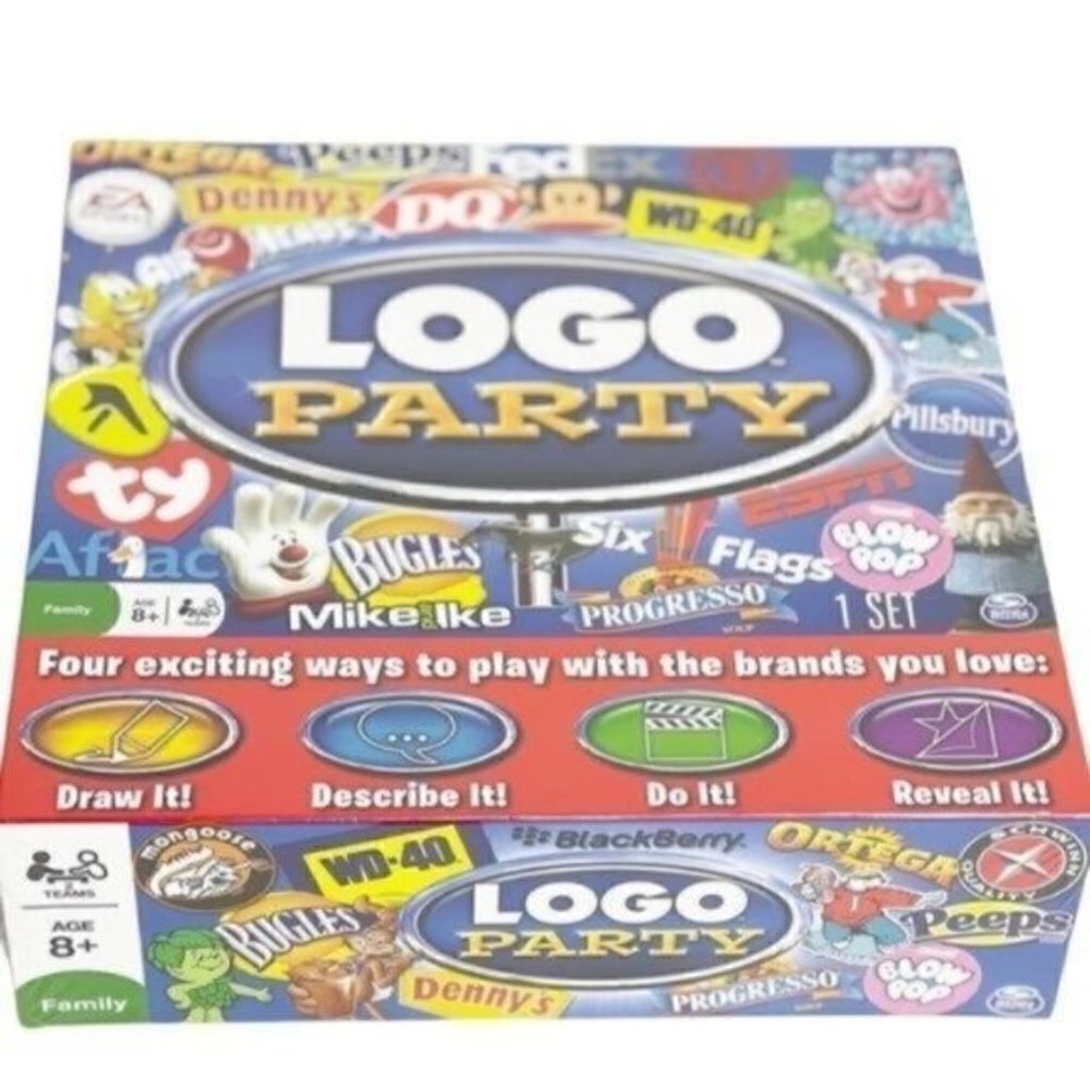 Logo Party Game NEW in original packaging new in box by Spin Master games - Picture 2 of 11